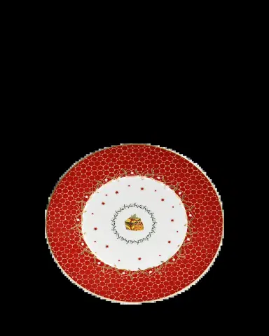 Bernardaud Noel Red Gift Salad Plate | Thumbnail 2