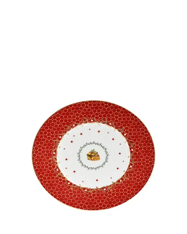 Noel Red Gift Salad Plate