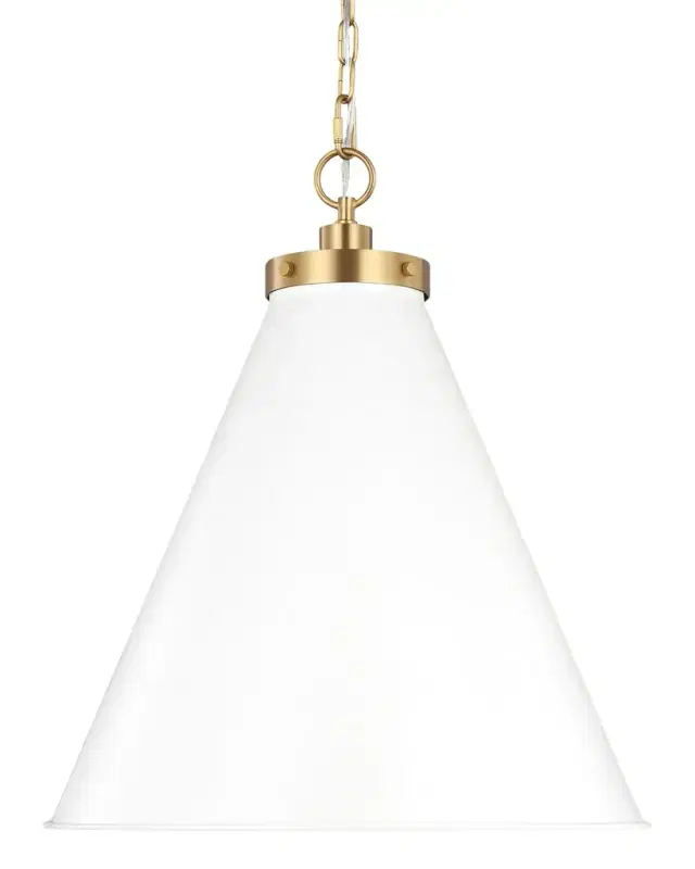 Wellfleet Large Cone Pendant By Chapman & Myers