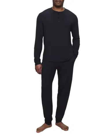 Eberjey Men's Henry Long-Sleeve Pajama Set | Thumbnail 1