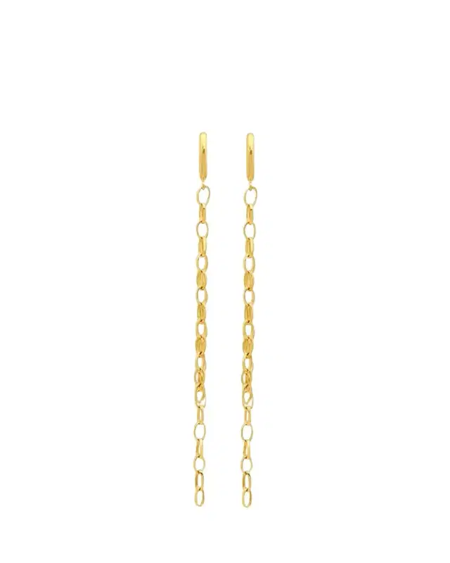 Jennifer Meyer Edith Link Stud Earrings with Edith Link Fringe