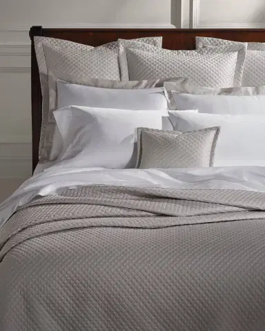 Ralph Lauren Home Quilted Sateen Argyle Standard Sham | Thumbnail 2