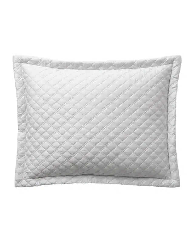 Ralph Lauren Home Quilted Sateen Argyle Standard Sham