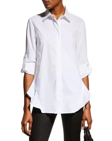 Finley Agatha Side-Flounce Poplin Shirt | Thumbnail 4 Finley Agatha Side-Flounce Poplin Shirt | Thumbnail 4