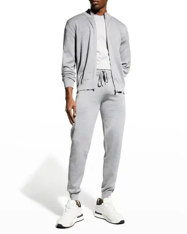 Corneliani Men 's Wool-Blend Jogger Pants | Thumbnail 2 Corneliani Men 's Wool-Blend Jogger Pants | Thumbnail 2