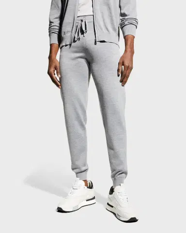 Corneliani Men 's Wool-Blend Jogger Pants | Thumbnail 4 Corneliani Men 's Wool-Blend Jogger Pants | Thumbnail 4