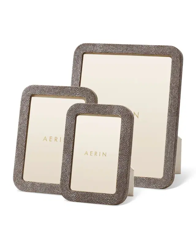 AERIN Modern Faux Shagreen Frame