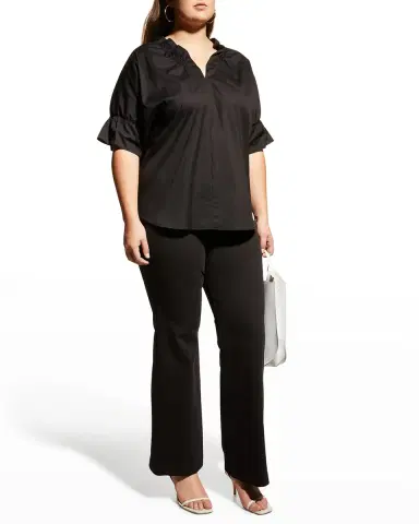 Finley Plus Size Crosby Solid Ruffle Shirt | Thumbnail 2