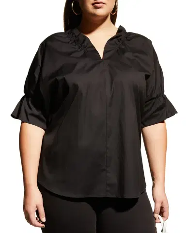 Finley Plus Size Crosby Solid Ruffle Shirt | Thumbnail 4