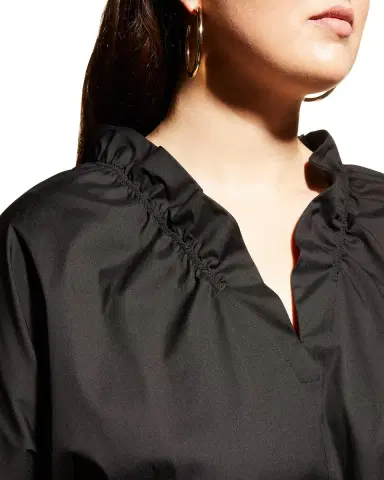 Finley Plus Size Crosby Solid Ruffle Shirt | Thumbnail 5
