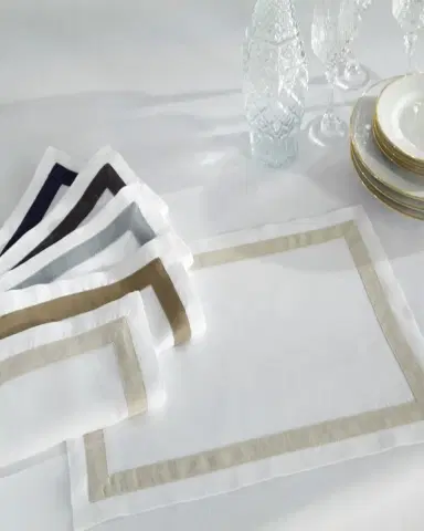 Home Treasures Fino Linen Placemats, Set of 6 | Thumbnail 4 Home Treasures Fino Linen Placemats, Set of 6 | Thumbnail 4