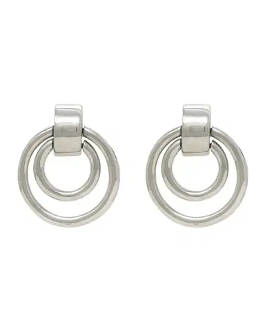 Ben-Amun Silver Clip-On Earrings | Thumbnail 1 Ben-Amun Silver Clip-On Earrings | Thumbnail 1