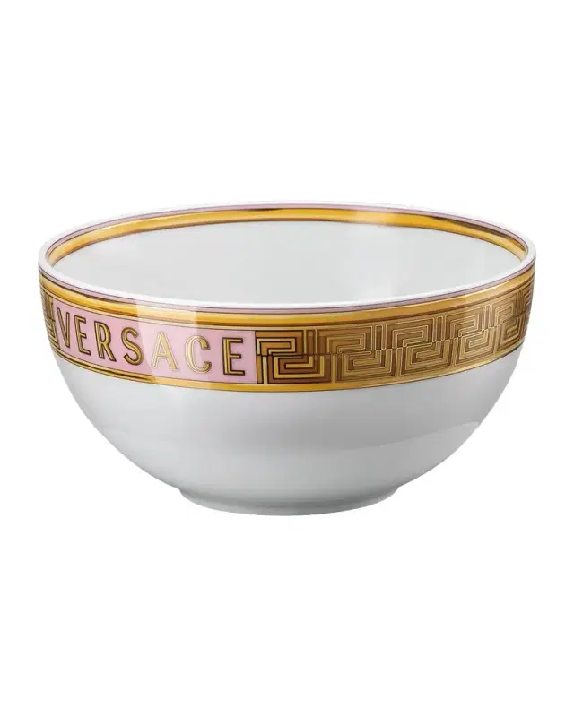 Versace Medusa Amplified Pink Coin Cereal Bowl