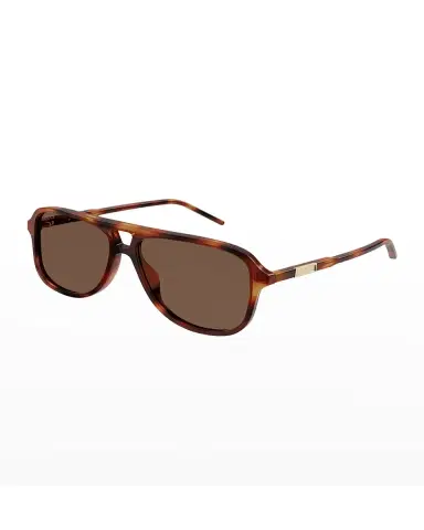 Gucci Men's Logo Plaqué Aviator Sunglasses | Thumbnail 3 Gucci Men's Logo Plaqué Aviator Sunglasses | Thumbnail 3