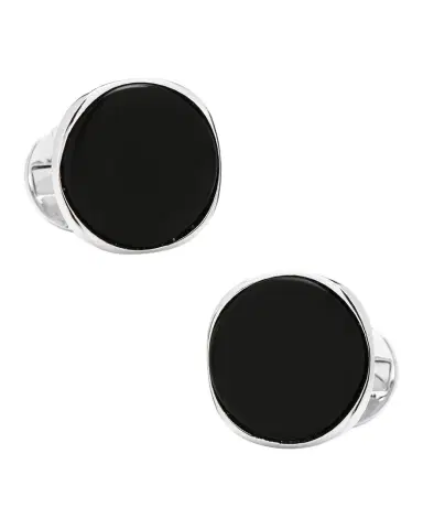 Cufflinks, Inc. Sterling Silver Classic Formal Onyx Cufflinks | Thumbnail 1