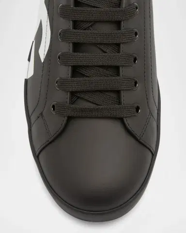 Dolce & Gabbana Men's Portofino Leather Low-Top Sneakers | Thumbnail 6 Dolce & Gabbana Men's Portofino Leather Low-Top Sneakers | Thumbnail 6