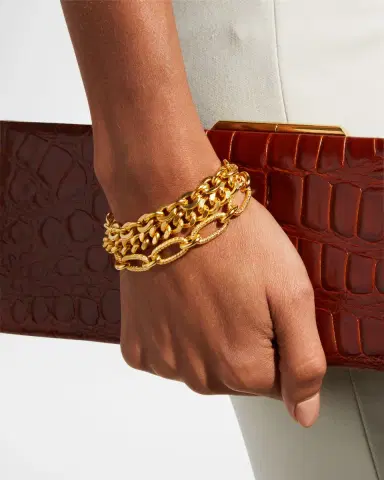 Ben-Amun Gold Multi-Chain Toggle Bracelet | Thumbnail 2