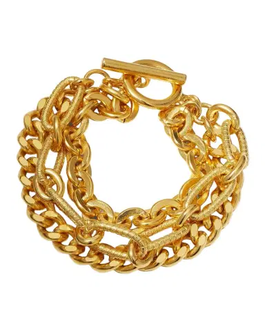 Ben-Amun Gold Multi-Chain Toggle Bracelet | Thumbnail 1