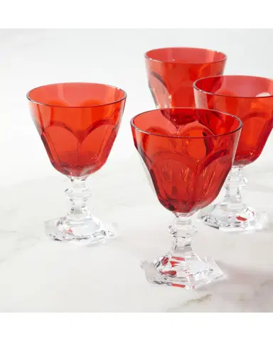 Mario Luca Giusti Red Dolce Vita Water Goblets, Set of 4 | Thumbnail 2