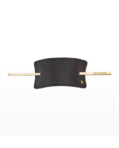 Balmain Hair Leather Hair Barrette | Thumbnail 3