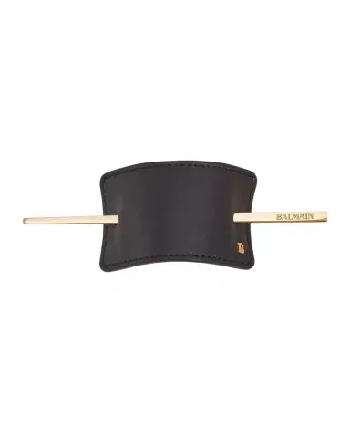 Balmain Hair Leather Hair Barrette | Thumbnail 1