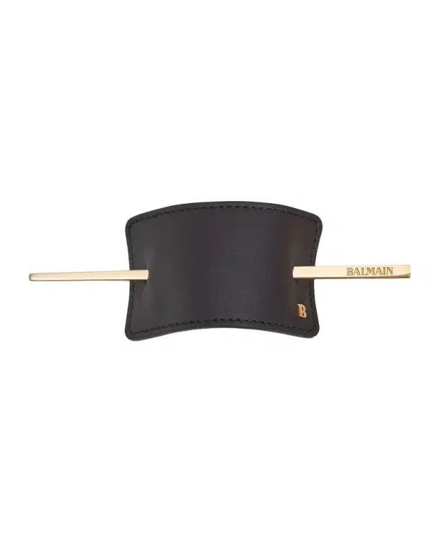 Balmain Hair Leather Hair Barrette