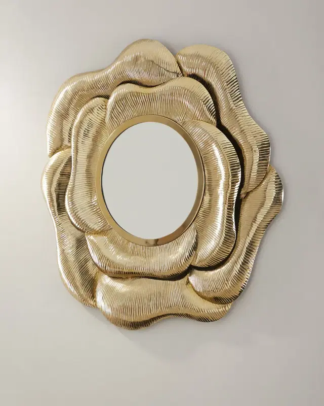 Modern Floral Wall Mirror