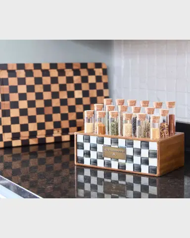 MacKenzie-Childs 10.25" Courtly Check Spice Rack | Thumbnail 3
