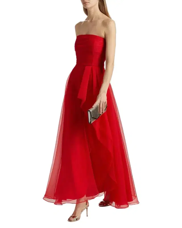 Teresa Draped Strapless Gown