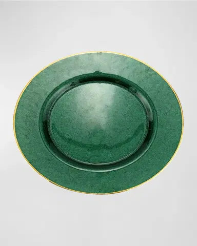 Vietri Metallic Glass Dinner Plate | Thumbnail 2