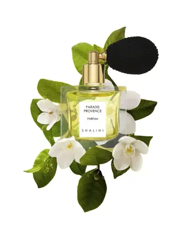 Shalini Parfum Paradis Provence Cubique Glass Bottle with Black Bulb Atomizer, 1.7 oz./ 50 mL | Thumbnail 1 Shalini Parfum Paradis Provence Cubique Glass Bottle with Black Bulb Atomizer, 1.7 oz./ 50 mL | Thumbnail 1