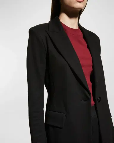 Rosetta Getty Jersey Single-Breasted Blazer | Thumbnail 6