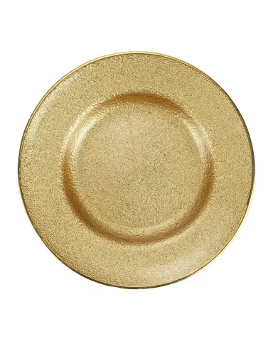Vietri Metallic Glass Gold Salad Plate | Thumbnail 1