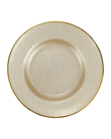 Vietri Metallic Glass Pearl Salad Plate | Thumbnail 2