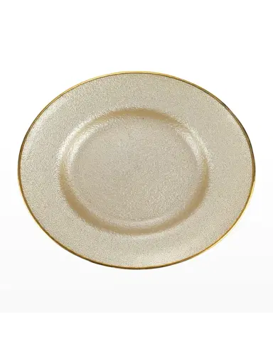 Vietri Metallic Glass Pearl Salad Plate | Thumbnail 3