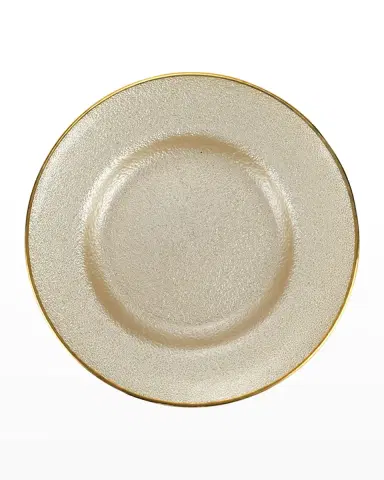 Vietri Metallic Glass Pearl Salad Plate | Thumbnail 4