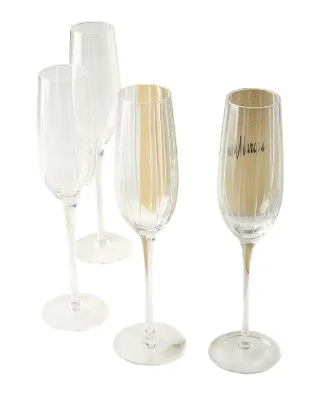 Neiman Marcus Cut Champagne Flutes