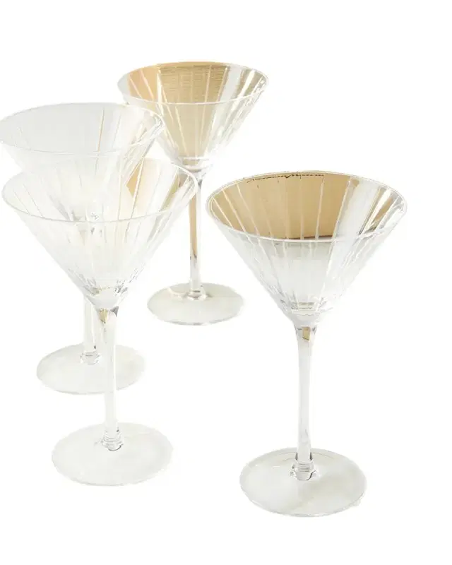 Cut Martini Glasses