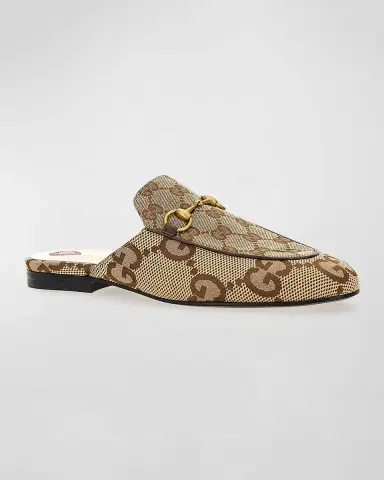 Gucci Princetown GG Canvas Loafer Mules | Thumbnail 2 Gucci Princetown GG Canvas Loafer Mules | Thumbnail 2