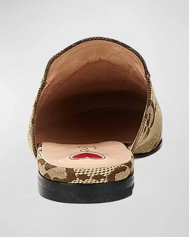 Gucci Princetown GG Canvas Loafer Mules | Thumbnail 3 Gucci Princetown GG Canvas Loafer Mules | Thumbnail 3