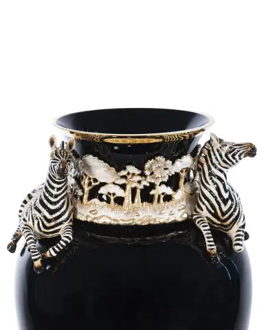 Jay Strongwater Embellished Zebra Vase | Thumbnail 1