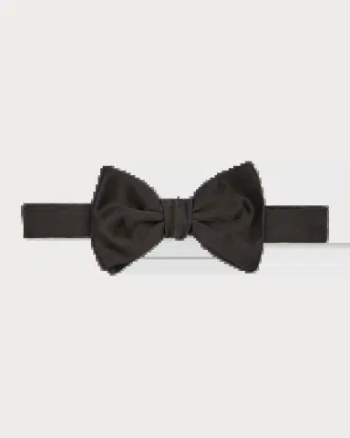 Emporio Armani Men's Solid Silk Pre-Tied Bow Tie | Thumbnail 2