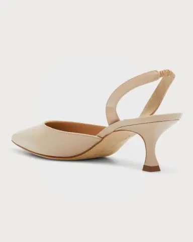 Manolo Blahnik Carolyne Kitten-Heel Halter Pumps | Thumbnail 3