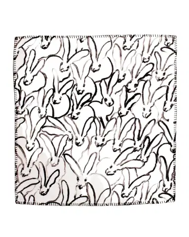 Hunt Slonem Rabbit Run Cotton Dinner Napkin | Thumbnail 1