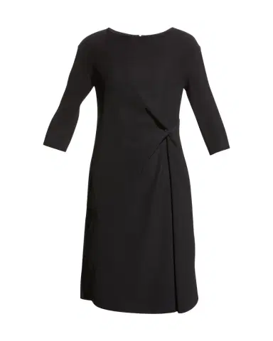 Emporio Armani Techno Cady Gathered Shift Dress | Thumbnail 1 Emporio Armani Techno Cady Gathered Shift Dress | Thumbnail 1