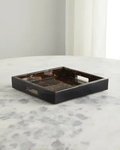 Ladorada Burl Veneer Square Tray | Thumbnail 2