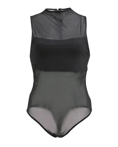 ALICE + OLIVIA Nichol Mock-Neck Mesh Bodysuit | Thumbnail 1