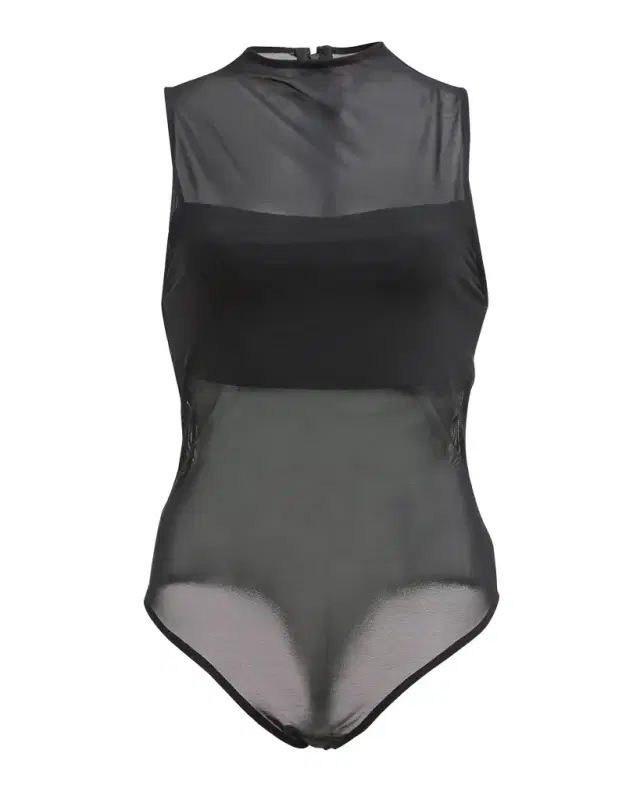 ALICE + OLIVIA Nichol Mock-Neck Mesh Bodysuit