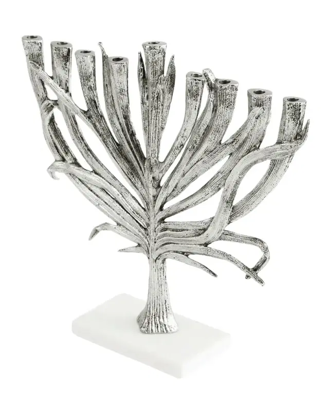 Michael Aram Palm Nickel-Plated Small Menorah