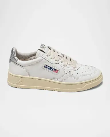 Autry Medalist Low-Top Bicolor Leather Sneakers | Thumbnail 2 Autry Medalist Low-Top Bicolor Leather Sneakers | Thumbnail 2